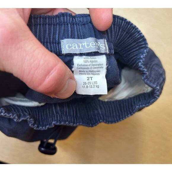 Toddler Blue Cargo Shorts - 2T - Carters - Picture 3 of 3